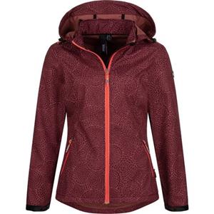 LPO Softshell-jack SHELBY PEAK II licht softshell-jack met all-over-print en afneembare capuchon
