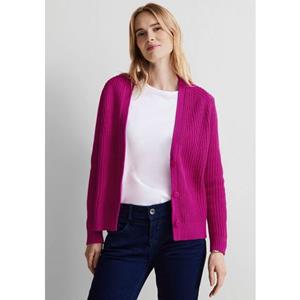STREET ONE Cardigan, mit Rippenstruktur