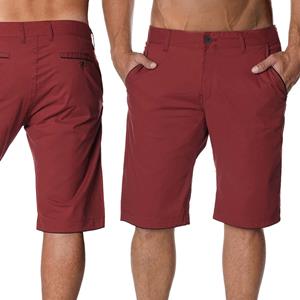 Pbezler Herren Chino Shorts in Bordo W29 rood