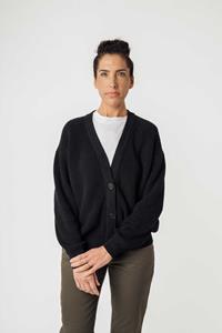 MELA Damen vegan Strickjacke Neesha Schwarz