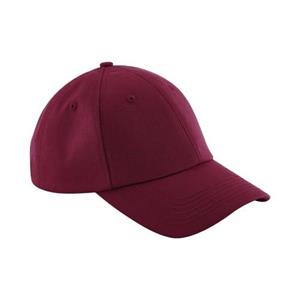 Beechfield Unisex volwassen authentieke baseballpet One Size bordeaux