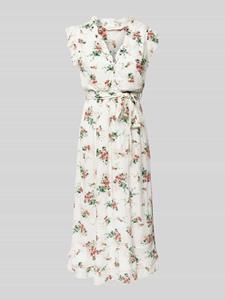 Apricot Midi-jurk met all-over bloemenprint