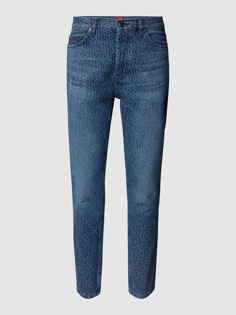HUGO Jeans met labelpatch, model ''