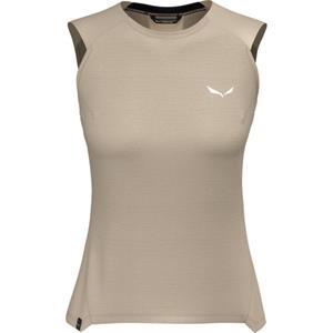 Salewa - Women's Puez Alpine Merino Hybrid Tank Top, beige/grijs