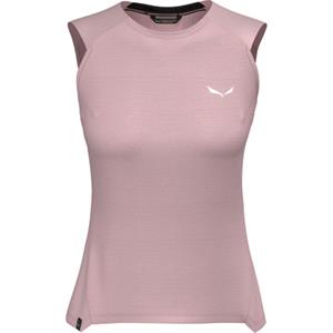 Salewa - Women's Puez Alpine Merino Hybrid Tank Top, roze