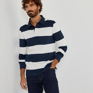 LA REDOUTE COLLECTIONS Gestreepte polo in bio katoen met lange mouwen