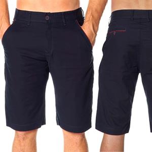 Pbezler Herren Kurze Chino Hose in Navy W29.5 blauw