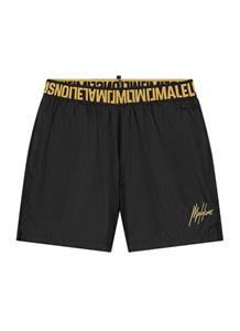 Malelions Men Venetian Swim Shorts | Black/Gold