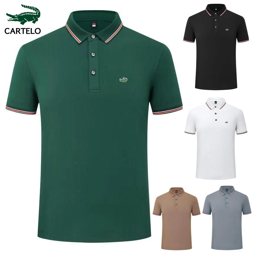 CARTELO 2024 Spring/Summer New Men's and Women's Embroidery Brand Quick Drying Polo Shirt Business Leisure Polo Shirt
