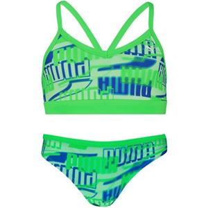 PUMA Bustierbikini met all-over logoprint (set, 2 stuks)