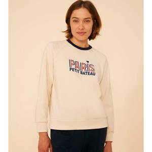 PETIT BATEAU Sweater met ronde hals en opschrift
