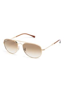 Ray-Ban Brian Bridge zonnebril met piloten montuur - Goud