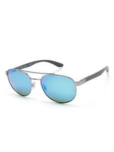 Ray-Ban Zonnebril met piloten montuur - Zilver