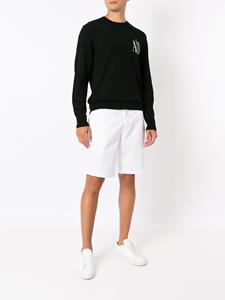 armaniexchange Armani Exchange Trui met intarsia logo - Zwart