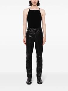 Courrèges Ribgebreide tanktop - Zwart