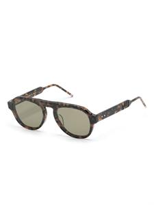 thombrowneeyewear Thom Browne Eyewear Zonnebril met rond montuur - Bruin