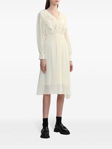 toutacoup tout a coup Midi-jurk met ruches - Beige