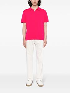 N.Peal Fijngebreid poloshirt - Roze