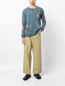 storymfg. STORY mfg. Intarsia trui - Blauw