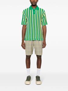 Marni striped crochet polo shirt - Groen