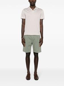 Canali Katoenen poloshirt met camp kraag - Beige