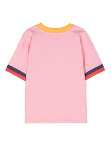 minirodini Mini Rodini Katoenen T-shirt met tekst - Roze