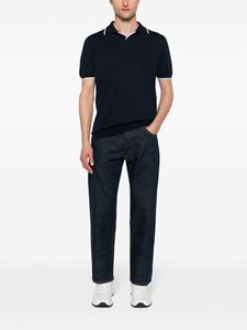 Kiton Katoenen poloshirt - Blauw