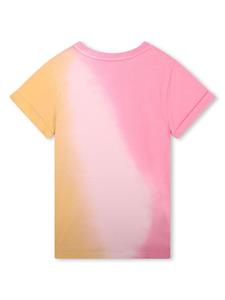 chloékids Chloé Kids T-shirt met tie-dye print - Roze