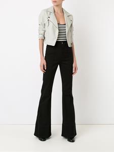 Amapô high waisted cropped jeans - Zwart