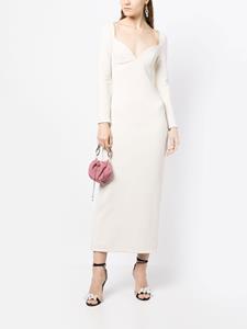 rosettagetty Rosetta Getty Midi-jurk met lange mouwen - Wit