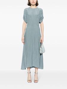 victoriabeckham Victoria Beckham Jurk met gesmockt detail - Blauw