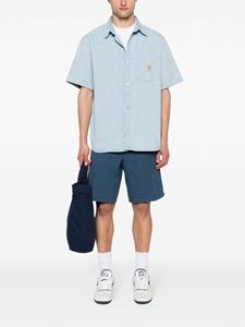 carharttwip Carhartt WIP Double Knee katoenen shorts - Blauw
