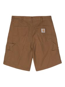 carharttwip Carhartt WIP Marshall katoenen shorts met logo-applicatie - Bruin