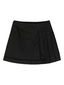 shiatzychen SHIATZY CHEN Katoenen mini-plooirok - Zwart