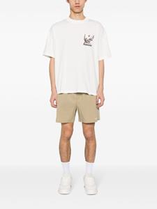 Represent Bermuda shorts met geborduurd logo - Beige