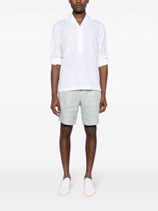 Sease Bermuda shorts met visgraatpatroon - Groen