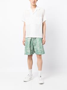 Toogood Gestreepte bermuda shorts - Groen