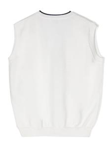 ilgufo Il Gufo Fijngebreid gilet - Wit