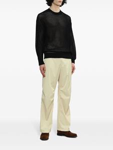 Auralee Straight satijnen broek - Beige