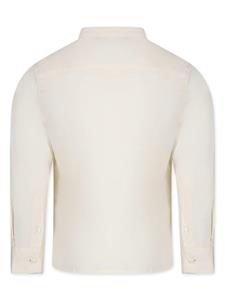 emporioarmanikids Emporio Armani Kids Shirt met bandkraag van biologisch katoen - Beige