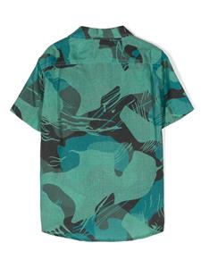 stoneislandjunior Stone Island Junior Shirt met abstracte print - Groen