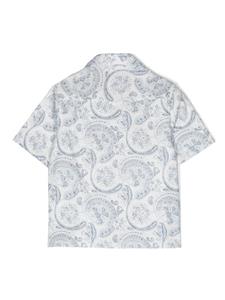 brunellocucinellikids Brunello Cucinelli Kids Shirt met paisley-print - Wit