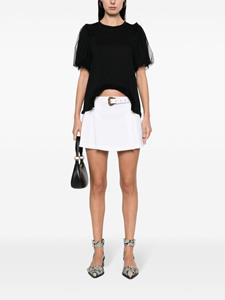 Versace Jeans Couture Mini-rok met geplooid detail - Wit