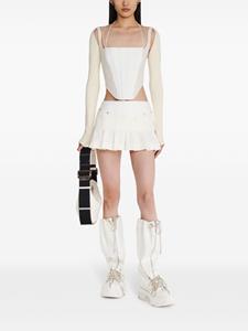 Dion Lee Wrench pleated mini skirt - Beige