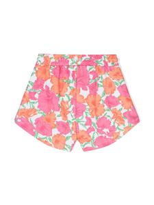 MSGM Kids Trainingsshorts met bloemenprint - Wit