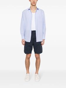 Incotex Cargo shorts met visgraatpatroon - Blauw
