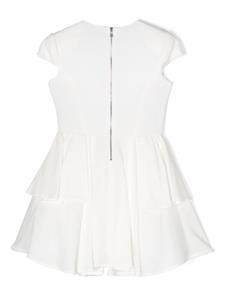 balmainkids Balmain Kids Mini-jurk met geknoopt detail - Wit