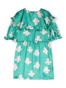 tinycottons Tiny Cottons Satijnen shirtjurk - Groen