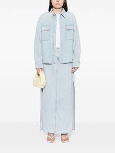 AGOLDE Asymmetrische maxi-rok - Blauw