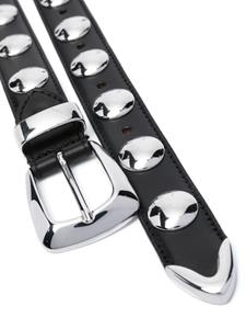 KHAITE Leren riem met studs - Zwart